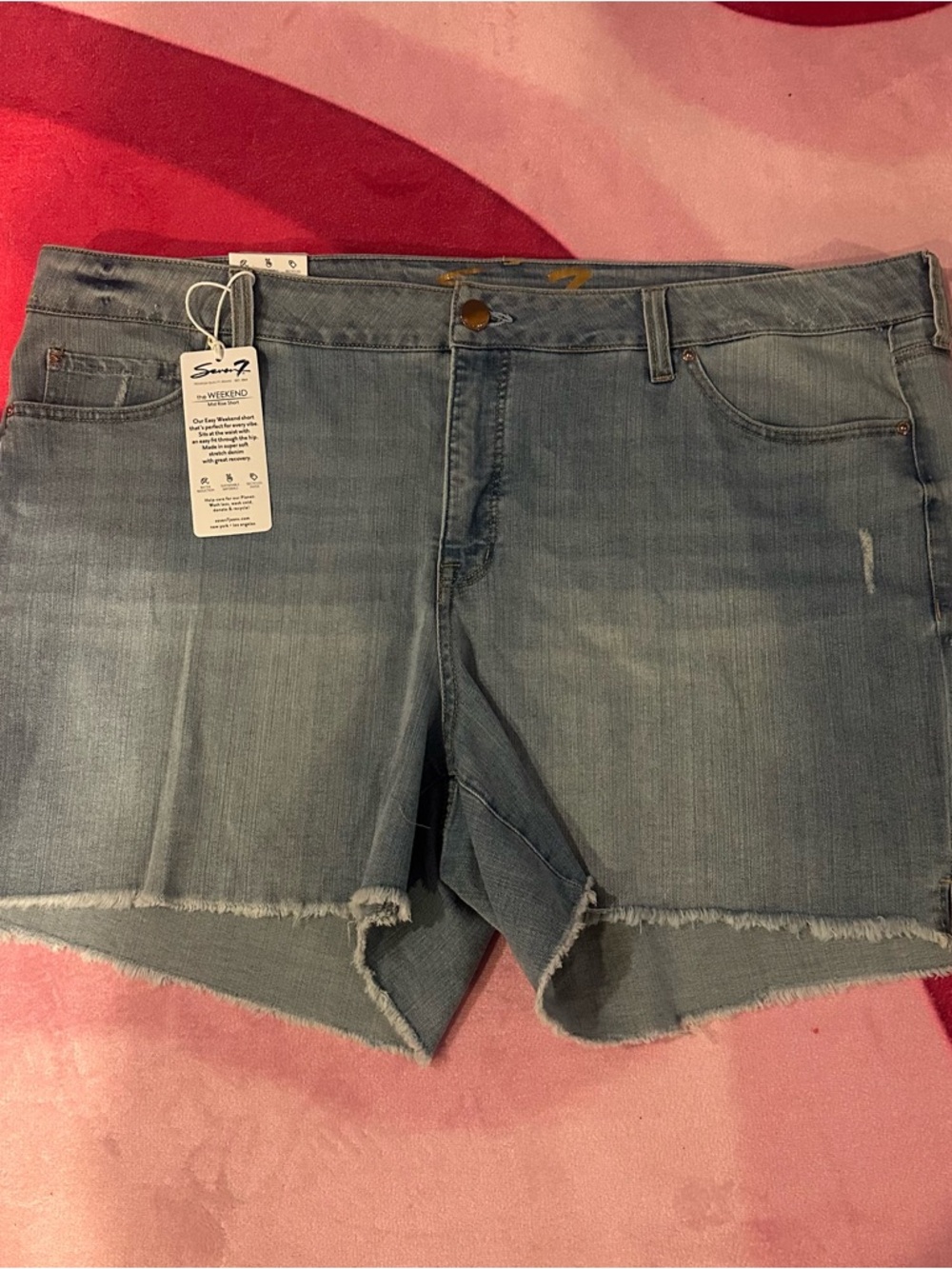 Seven7 jeans • the weekend midrise denim shorts